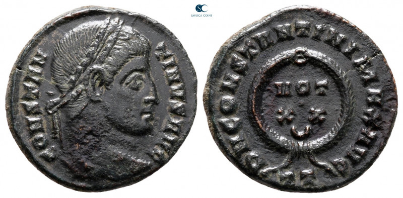 Constantine I the Great AD 306-337. Ticinum
Follis Æ

19 mm, 2,79 g



ve...