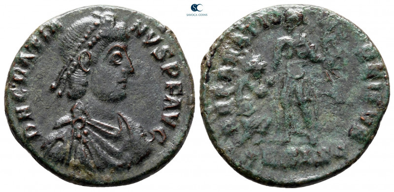 Gratian AD 375-383. Siscia
Follis Æ

23 mm, 4,50 g



very fine