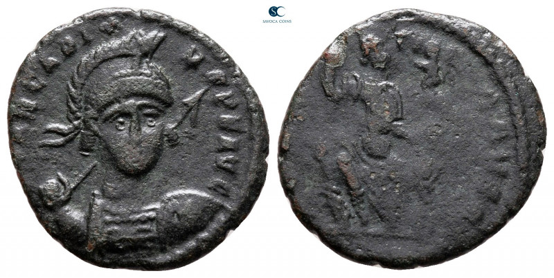 Arcadius AD 383-408. Uncertain mint
Follis Æ

19 mm, 2,27 g



nearly ver...