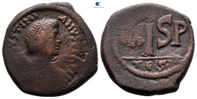 Justinian I AD 527-565. Thessalonica. 16 Nummi Æ