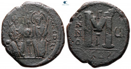 Justin II and Sophia AD 565-578. Theoupolis (Antioch). Follis or 40 Nummi Æ