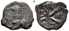 Constantine IV Pogonatus AD 668-685. Constantinople. Half Follis or 20 Nummi Æ