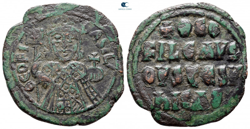 Theophilus AD 829-842. Constantinople
Follis Æ

29 mm, 6,31 g



fine