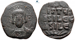Attributed to Basil II and Constantine VIII AD 976-1028. Constantinople. Anonymous Follis Æ