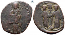 Constantine X Ducas and Eudocia AD 1059-1067. Constantinople. Follis Æ