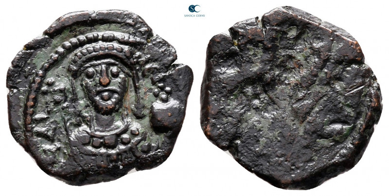 Alexius I Comnenus AD 1081-1118. Thessalonica
Brockage Tetarteron Æ

16 mm, 1...