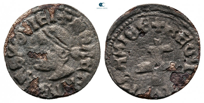 Hungary. AD 1370-1380. 
Denár AR

13 mm, 0,67 g



nearly very fine