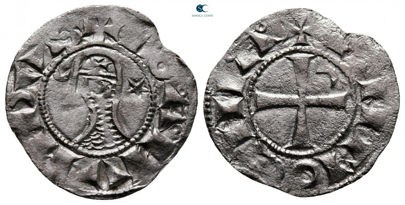 Principality of Antioch. Antioch. Bohemond III AD 1163-1201. 
Denier AR

18 m...