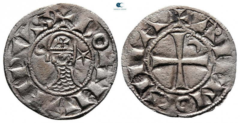 Principality of Antioch. Antioch. Bohemond III AD 1163-1201. 
Denier AR

18 m...