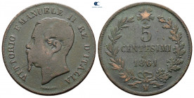 Italy. Vittorio Emanuele II AD 1861-1878. 5 Centesimi 1861