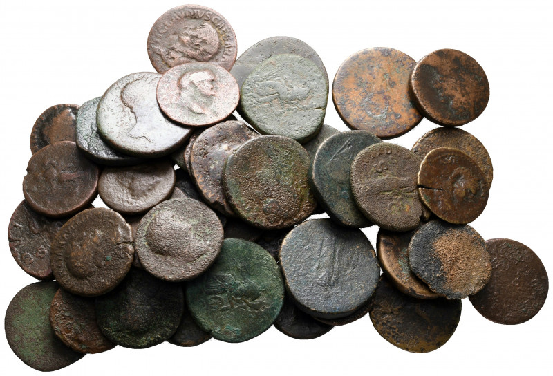 Lot of ca. 41 roman bronze coins / SOLD AS SEEN, NO RETURN!

fine