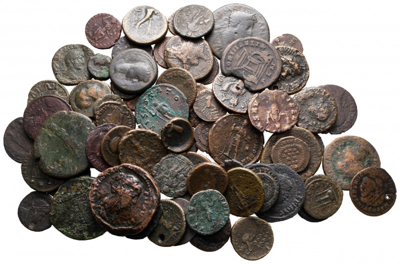 Lot of ca. 68 roman bronze coins / SOLD AS SEEN, NO RETURN!

very fine