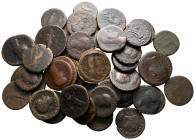 Lot of ca. 40 roman bronze coins / SOLD AS SEEN, NO RETURN!fine