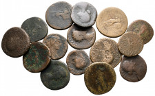 Lot of ca. 15 roman bronze coins / SOLD AS SEEN, NO RETURN!fine