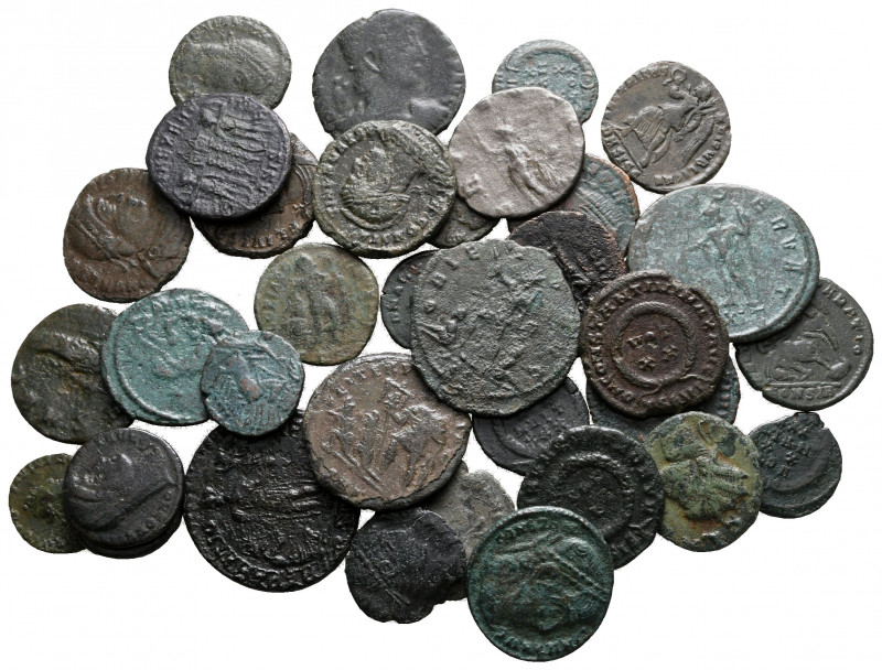 Lot of ca. 35 roman bronze coins / SOLD AS SEEN, NO RETURN!

fine