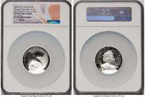 Elizabeth II silver Proof "Wedge-Tailed Eagle - Incuse" 8 Dollars (5 oz) 2020-P PR70 Ultra Cameo NGC, Perth mint, KM-Unl. High Relief. First Day of Is...
