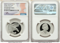 Elizabeth II platinum Proof "Wedged-Tailed Eagle" 100 Dollars (1 oz) 2020-P PR70 Ultra Cameo NGC, Perth mint, KM-Unl. First Day of Issue release. Slab...