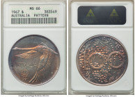 Andor Mezaros silver Unofficial Pattern Dollar 1967 MS66 ANACS, KM-XM2. Mintage: 1,500. Amber, fuchsia, and lavender toning. 

HID09801242017

© 2022 ...