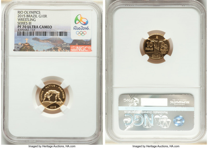 Republic 5-Piece Certified gold & silver "Rio Olympics - Series III" Proof Set 2...