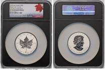 Elizabeth II silver Reverse Proof "Incuse Maple Leaf - 30th Anniversary" 50 Dollars (3 oz) 2018 PR70 NGC, Royal Canadian mint, KM-Unl. Mintage: 2,000....