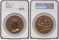 Elizabeth II copper Prooflike Restrike "Queen Victoria" Medal 1867-Dated (2017) PR70 Antiquated NGC, Canadian Heritage mint, KM-Unl. 75mm. By J.S & A....