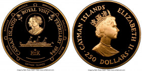 Elizabeth II gold Proof "Royal Visit" 250 Dollars 1994 PR69 Ultra Cameo NGC, KM119, Fr-42. Mintage: 200. AGW 1.4016 oz. 

HID09801242017

© 2022 Herit...