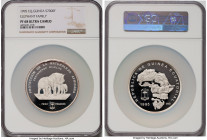 Republic silver Proof "Elephant Family" 7000 Francos 1995 PR68 Ultra Cameo NGC, KM103. Endangered Wildlife series. 

HID09801242017

© 2022 Heritage A...