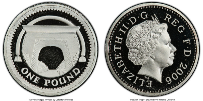 Elizabeth II silver Proof "Egyptian Arch" Pound 2006 PR67 Deep Cameo PCGS, KM105...