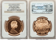 Elizabeth II gold Proof "Queen's Coronation" 5 Pounds 2013 PR70 Ultra Cameo NGC, KM1248a, S-PGCS15. Mintage: 148. One of First 50 Struck. 1968-1984 Bu...