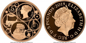 Elizabeth II gold Proof "Queen Victoria - 200th Birth Anniversary" 5 Pounds 2019 PR69 Ultra Cameo NGC, KM-Unl., S-L77. Mintage: 725. AGW 1.1771 oz. 

...