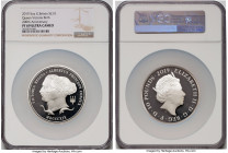 Elizabeth II silver Proof "Queen Victoria Birthday Bicentennial" 10 Pounds (5 oz) 2019 PR69 Ultra Cameo NGC, KM-Unl., S-M17. Mintage: 800. Struck to c...