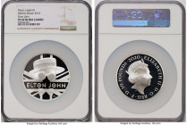 Elizabeth II silver Proof "Elton John" 10 Pounds (5 oz) 2020 PR69 Ultra Cameo NGC, KM-Unl., S-EJ5. Mintage: 425. Music Legends series. 

HID0980124201...