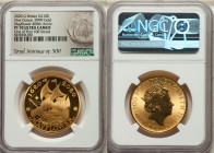 Elizabeth II gold Proof "Mayflower 400th Anniversary" 100 Pounds (1 oz) 2020 PR70 Ultra Cameo NGC, KM-Unl. Mintage: 500. First Day of Issue release. S...