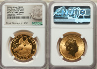 Elizabeth II gold Proof "Mayflower 400th Anniversary" 100 Pounds (1 oz) 2020 PR70 Ultra Cameo NGC, KM-Unl. Mintage: 500. One of First 100 Struck. Sold...