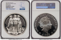Elizabeth II silver Proof "Three Graces" 500 Pounds (1 Kilo) 2020 PR69 Ultra Cameo NGC, KM-Unl., S-GE10. Mintage: 100. The Great Engravers series. Fir...