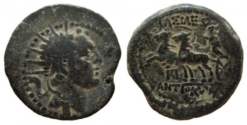 Seleukid Kingdom. Antiochos IV Epiphanes, 175-164 BC. AE 20 mm. Ake-Ptolemais mi...