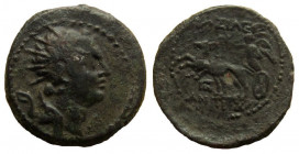Seleukid Kingdom. Antiochos IV Epiphanes, 175-164 BC. AE 20 mm. Ake-Ptolemais mint.