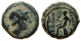 Seleukid Kingdom. Antiochos IV Epiphanes. 175-164 BC. AE 13 mm. Ake-Ptolemais mint.
.