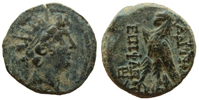 Seleukid Kingdom. Antiochos VIII Epiphanes (Grypos), 121-96 BC. AE 19 mm. 

We...
