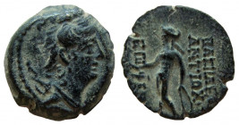 Seleukid Kingdom. Antiochos VIII, 121-96 BC. AE 15 mm. Antioch mint.