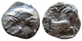 Philistia. Gaza. Mid 5th century-333 BC. AR Obol.