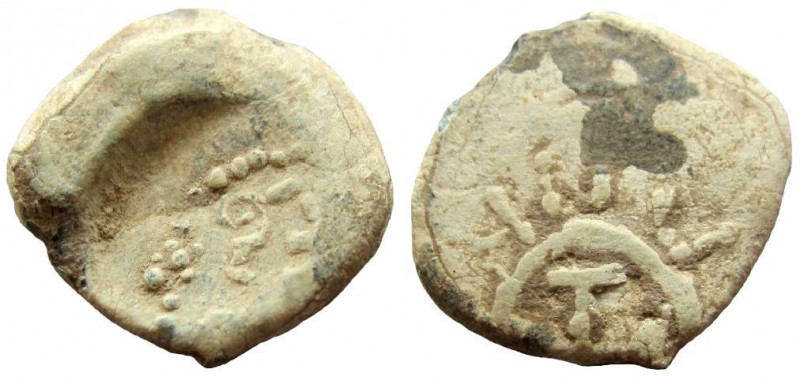 Judean Kingdom. Alexander Jannaeus, 104-76 BC. Lead Prutah. 

15 mm. Weight: 2...