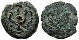 Judaea. Herod the Great, 40-4 BC. AE Prutah. Irregular issue.