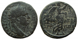 Judaea. Agrippa II, with Titus. Circa 50-100 AD. AE 23 mm. Caesarea Paneas mint.