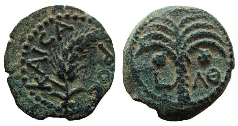 Judaea. Procurators. Marcus Ambibulus, 9-12 AD. AE Prutah. 

16 mm. Weight: 2....