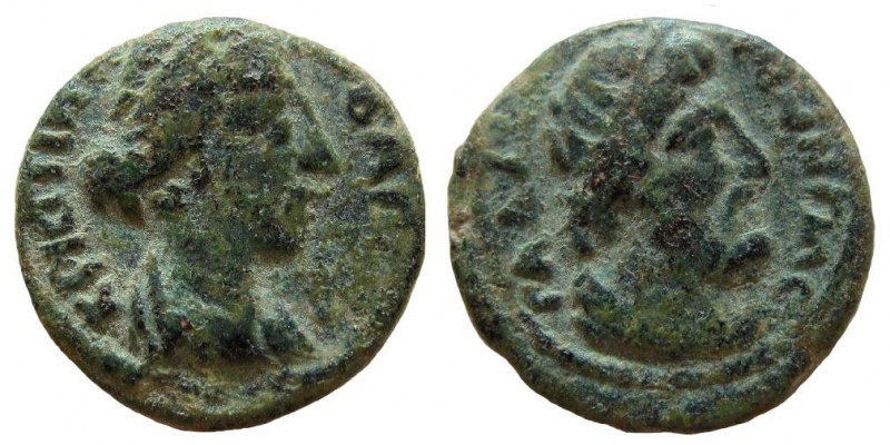 Decapolis. Gadara. Crispina, Augusta, 178-182 AD. AE 19 mm. 

Weight: 5.34 gm....