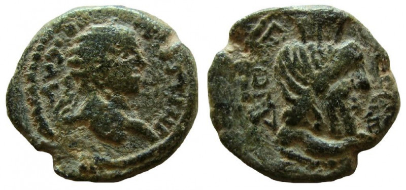 Judaea. Diospolis. Elagabalus, 218-222 AD. AE 17 mm. 

Weight: 4.63 gm. Obvers...