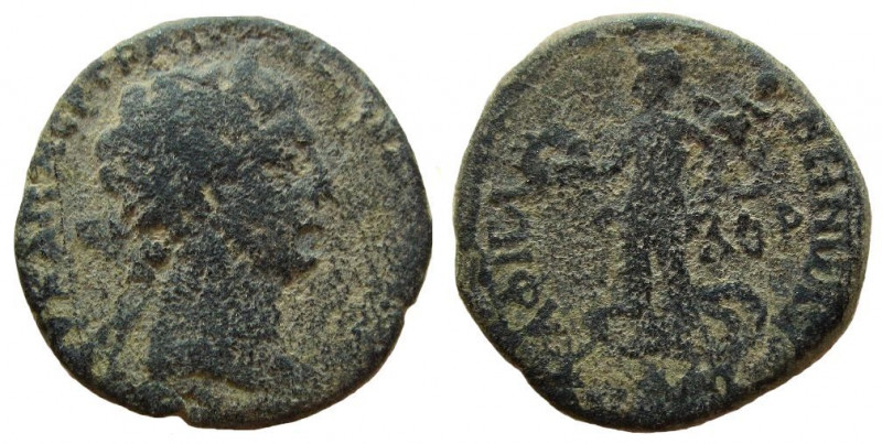 Judaea. Gaba. Trajan, 98-117 AD. AE 23 mm. 

Weight: 9.83 gm. Dated year 171, ...