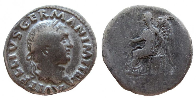 Vitellius, 69 AD. AR Denarius. Rome mint. 

Weight: 2.62 gm. Obverse: A VITELL...