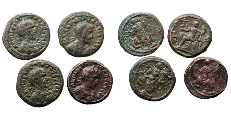 IMPERIO ROMANO
LOTES DE CONJUNTO
Tetradracma. AE. Lote de 4 monedas. Alejandrí...